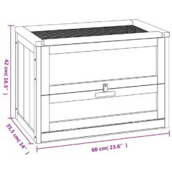 Hamsterbur 60×35,5×42 cm heltre gran