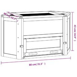 Hamsterbur 80x40x43 cm heltre gran