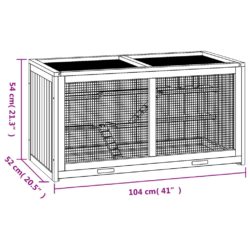 Hamsterbur 104x52x54 cm heltre gran