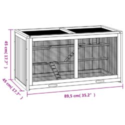 Hamsterbur 89,5x45x45 cm heltre gran