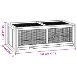 Hamsterbur 104x52x38 cm heltre gran