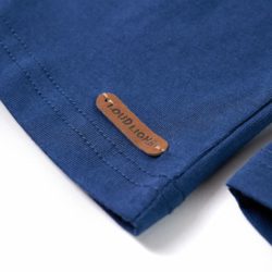 for barn med lange ermer jeans marineblå 104