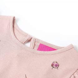 for barn med lange ermer rosa 128