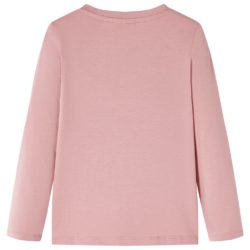 for barn med lange ermer rosa 140