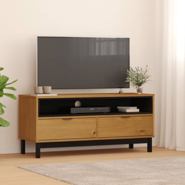 TV-benk FLAM 110x40x50 cm heltre furu