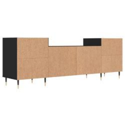 TV-benk svart 160x35x55 cm konstruert tre