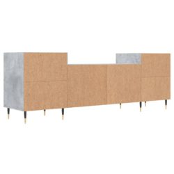 TV-benk betonggrå 160x35x55 cm konstruert tre