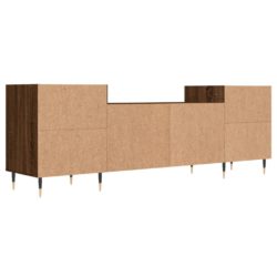 TV-benk brun eik 160x35x55 cm konstruert tre