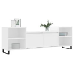 TV-benk hvit 160x35x55 cm konstruert tre