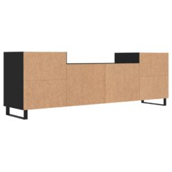 TV-benk svart 160x35x55 cm konstruert tre