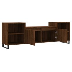 TV-benk brun eik 160x35x55 cm konstruert tre