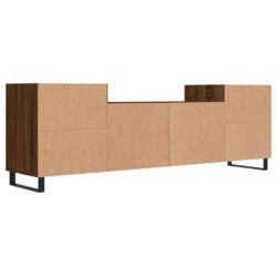 TV-benk brun eik 160x35x55 cm konstruert tre