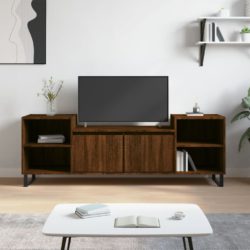 TV-benk brun eik 160x35x55 cm konstruert tre