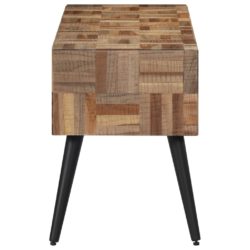 Benk 110x35x45 cm gjenvunnet heltre teak