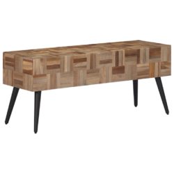 Benk 110x35x45 cm gjenvunnet heltre teak