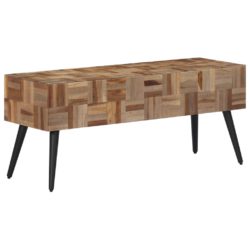 Benk 110x35x45 cm gjenvunnet heltre teak