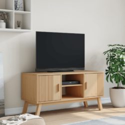 TV-benk OLDEN brun 114x43x57 cm heltre furu