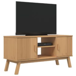 TV-benk OLDEN brun 114x43x57 cm heltre furu