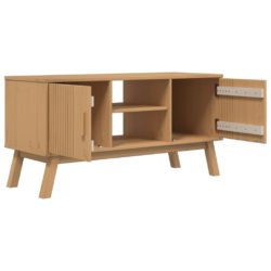 TV-benk OLDEN brun 114x43x57 cm heltre furu