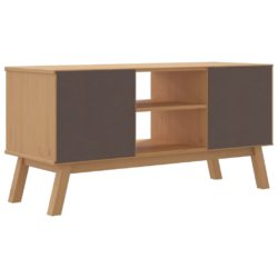 TV-benk OLDEN brun 114x43x57 cm heltre furu