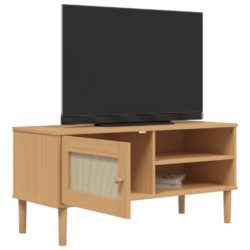 TV-benk SENJA rotting-utseende brun 106x40x49 cm heltre furu