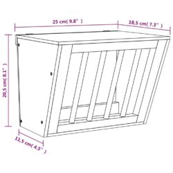 Høymater for kanin 25×18,5×20,5 cm heltre gran