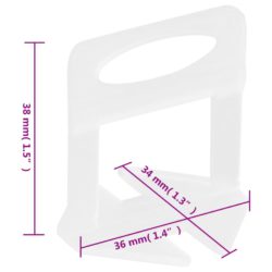 Flisklipssystem 250 kiler 500 klips 1 mm