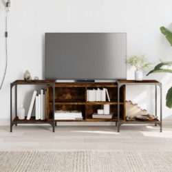 TV-benk røkt eik 153x37x50 cm konstruert tre