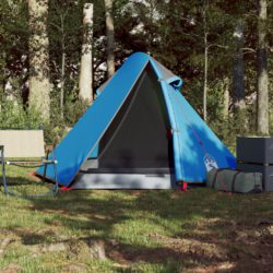 Kuppeltelt for camping 2 personer blå vanntett