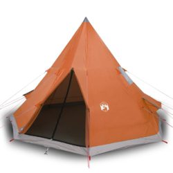 Campingtelt tipi 4 personer oransje vanntett