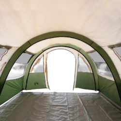 Tunneltelt for camping 4 personer grønn vanntett