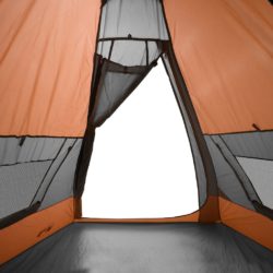 Campingtelt tipi 7 personer oransje vanntett