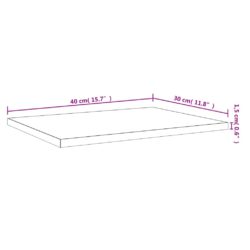 Vegghyller 4 stk grå sonoma 40x30x1,5 cm konstruert tre