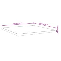 Vegghyller 4 stk grå sonoma 40x40x1,5 cm konstruert tre