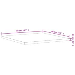 Vegghyller 4 stk grå sonoma 40x50x1,5 cm konstruert tre