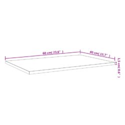 Vegghyller 4 stk røkt eik 60x40x1,5 cm konstruert tre