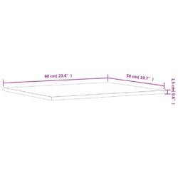 Vegghyller 4 stk røkt eik 60x50x1,5 cm konstruert tre