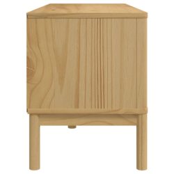 TV-benk FLORO voksbrun 114x43x55 cm heltre furu