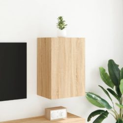 Vegghengt TV-benk sonoma eik 40,5x30x60 cm konstruert tre