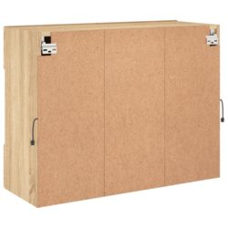 Vegghengt TV-benk med LED sonoma eik 78,5x30x60,5 cm