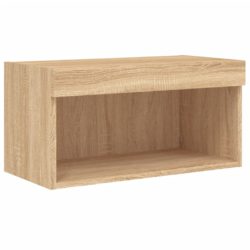 TV-benk med LED sonoma eik 60x30x30 cm