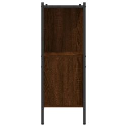 Bokhylle brun eik 102x28x77,5 cm konstruert tre