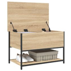 Oppbevaringsbenk sonoma eik 70×42,5×47 cm konstruert tre