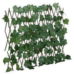 Utvidbart espalier kunstige drueblader grønn 190×60 cm