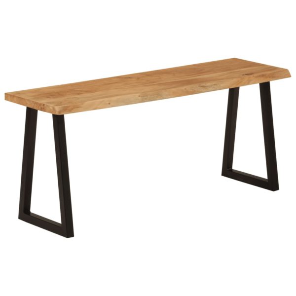 Benk med naturlig kant 105 cm heltre akasie