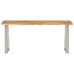 Benk med naturlig kant 105 cm heltre akasie