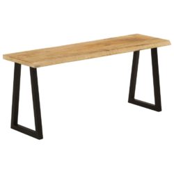 Benk med naturlig kant 105 cm heltre mango