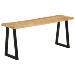 Benk med naturlig kant 105 cm heltre mango