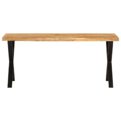 Benk med naturlig kant 105 cm heltre akasie