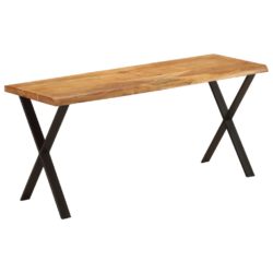 Benk med naturlig kant 105 cm heltre akasie